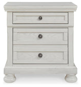 Robbinsdale Antique White Nightstand from Ashley Furniture - Luna Furniture