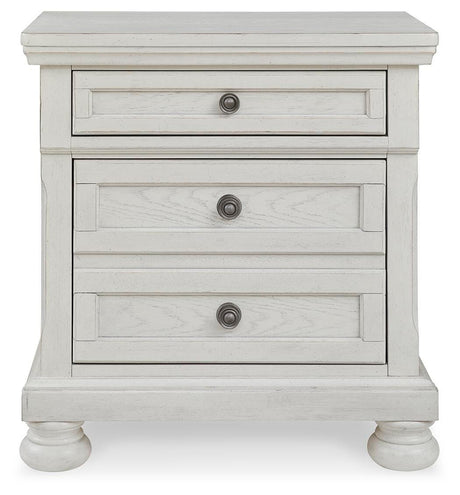Robbinsdale Antique White Nightstand from Ashley Furniture - Luna Furniture