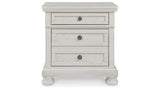 Robbinsdale Antique White Nightstand from Ashley Furniture - Luna Furniture