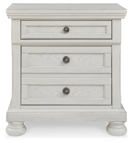 Robbinsdale Antique White Sleigh Storage Platform Bedroom Set from Ashley Furniture - Luna Furniture