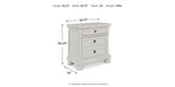 Robbinsdale Antique White King Storage Bed and 2 Nightstands from Ashley - Luna Furniture