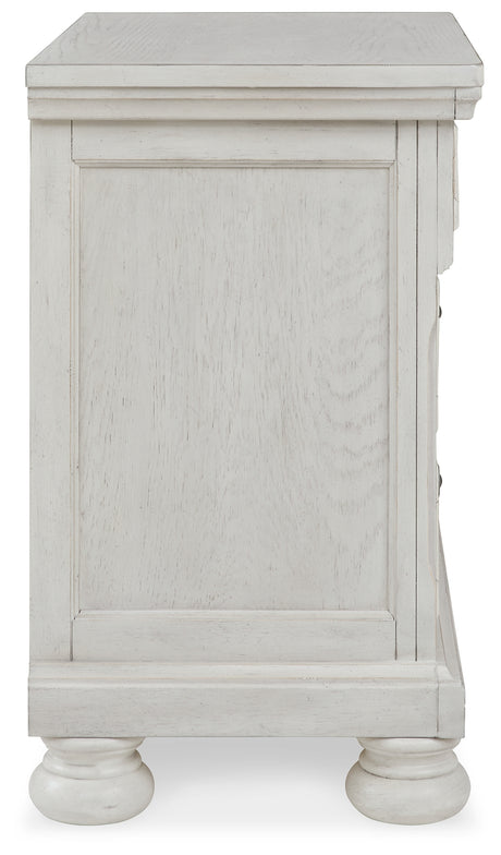 Robbinsdale Antique White Full Storage Bed and Nightstand from Ashley - Luna Furniture