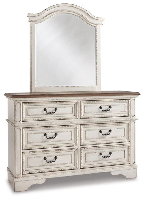 Realyn Two-tone Twin Bed, Dresser and Mirror from Ashley - Luna Furniture