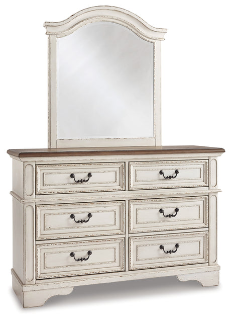 Realyn Two-tone Twin Bed, Dresser and Mirror from Ashley - Luna Furniture