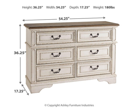Realyn Two-tone Dresser from Ashley Furniture - Luna Furniture