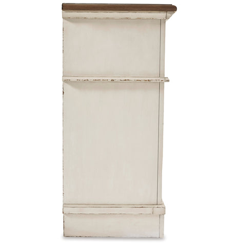 Realyn Two-tone Queen Upholstered Panel Bed with Storage, Dresser and Nightstand from Ashley Furniture - Luna Furniture
