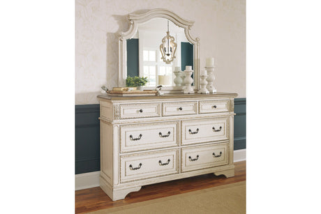 Realyn Two-tone Dresser and Mirror