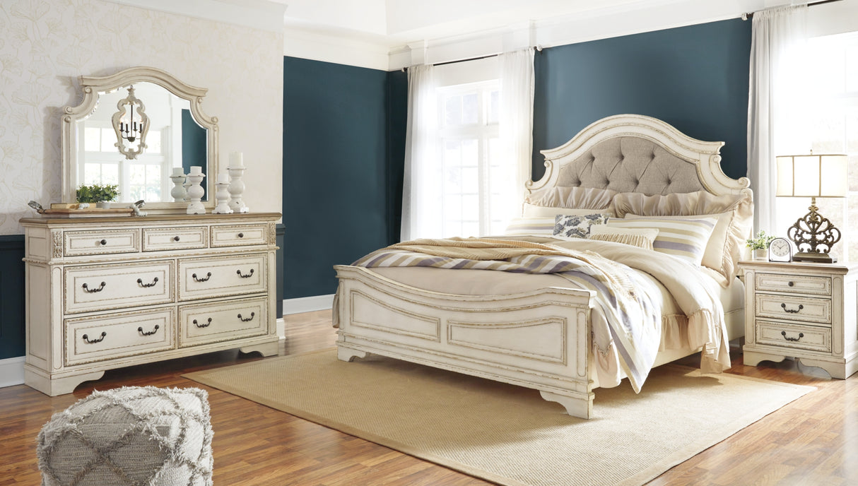 Realyn Two-tone Dresser and Mirror from Ashley Furniture - Luna Furniture