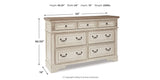 Realyn King Sleigh Bed, Dresser and 2 Nightstands from Ashley Furniture - Luna Furniture