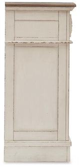 Realyn Two-tone Queen Upholstery Panel Bed, Dresser, Chest, Nightstand, and Vanity Set from Ashley Furniture - Luna Furniture