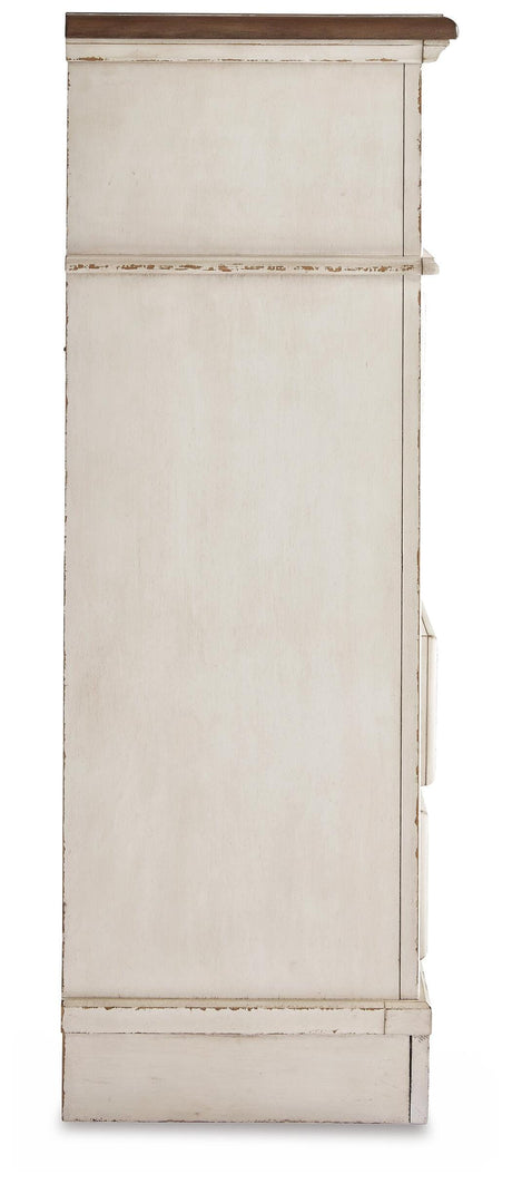 Realyn Chipped White Chest of Drawers from Ashley - Luna Furniture