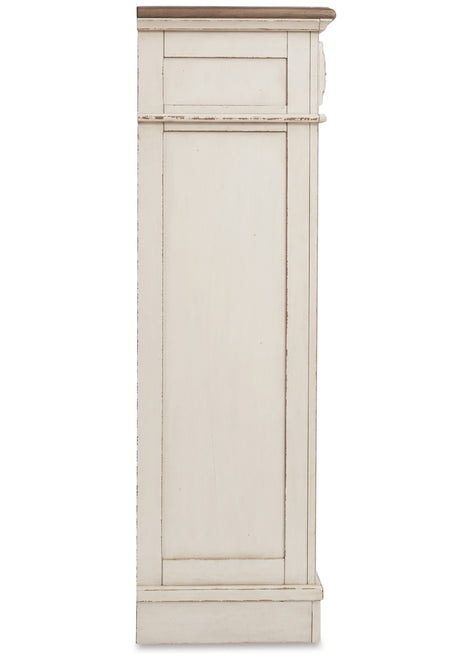 Realyn Chipped White Full Bed, Chest, and Nightstand from Ashley - Luna Furniture