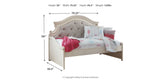 Realyn Twin Day Bed with Storage, Dresser, Mirror and Nightstand from Ashley - Luna Furniture