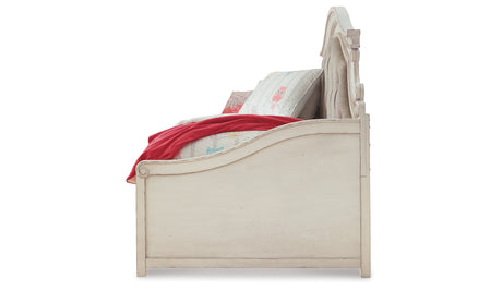Realyn Chipped White Twin Daybed with 1 Large Storage Drawer from Ashley - Luna Furniture