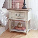 Realyn Chipped White Nightstand from Ashley - Luna Furniture