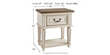 Realyn Two-tone King Panel Bed, Dresser, Mirror and 2 Nightstands from Ashley - Luna Furniture