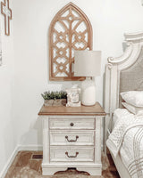 Realyn Chipped White Upholstered Sleigh Bedroom Set from Ashley - Luna Furniture