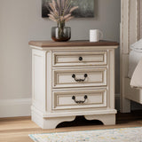 Realyn Chipped White Nightstand from Ashley - Luna Furniture