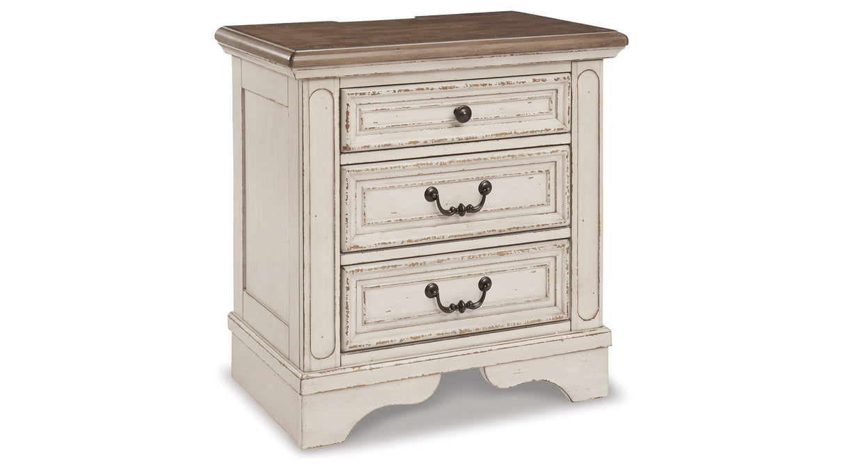 Realyn Two-tone Full Panel Bed, Dresser, Mirror and Nightstand from Ashley - Luna Furniture