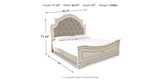 Realyn Chipped White California King Upholstered Panel Bed from Ashley Furniture - Luna Furniture