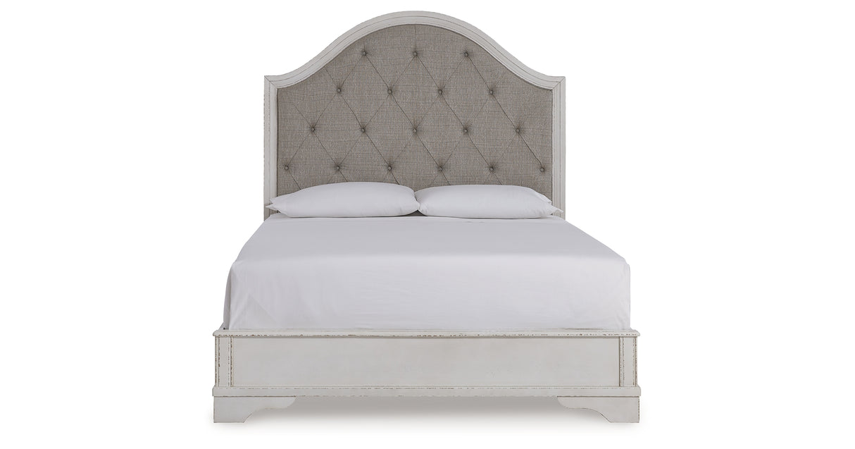 Blendon Rustic Brown Queen Upholstered Panel Bed from Ashley - Luna Furniture