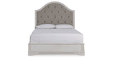 Blendon Rustic Brown Queen Upholstered Panel Bed from Ashley - Luna Furniture