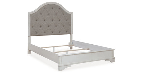 Blendon Rustic Brown Queen Upholstered Panel Bed from Ashley - Luna Furniture