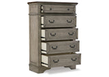 Lodenbay Multi Queen Upholstered Panel Bed, Dresser, Mirror, Chest and 2 Nightstands from Ashley - Luna Furniture