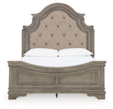Lodenbay Antique Gray Upholstered Panel Bedroom Set from Ashley - Luna Furniture