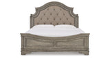 Lodenbay Antique Gray King Upholstered Panel Bed from Ashley - Luna Furniture