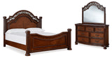 Lavinton Queen Poster Bed, Dresser and Mirror from Ashley Furniture - Luna Furniture