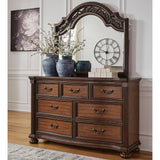 Lavinton Brown Dresser and Mirror from Ashley - Luna Furniture