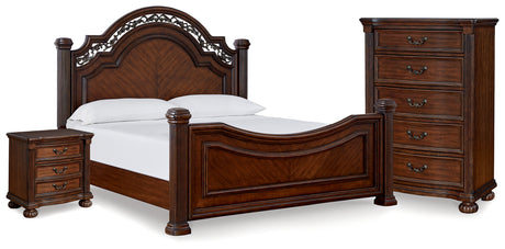 Lavinton Brown Poster Bedroom Set from Ashley - Luna Furniture