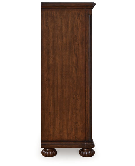 Lavinton King Poster Bed, Dresser, Mirror, Chest and Nightstand from Ashley - Luna Furniture
