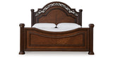 Lavinton California King Poster Bed with Dresser and Nightstand in Brown from Ashley - Luna Furniture