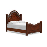 Lavinton Brown Queen Poster Bed, Dresser, Mirror, Chest and Nightstand from Ashley Furniture - Luna Furniture