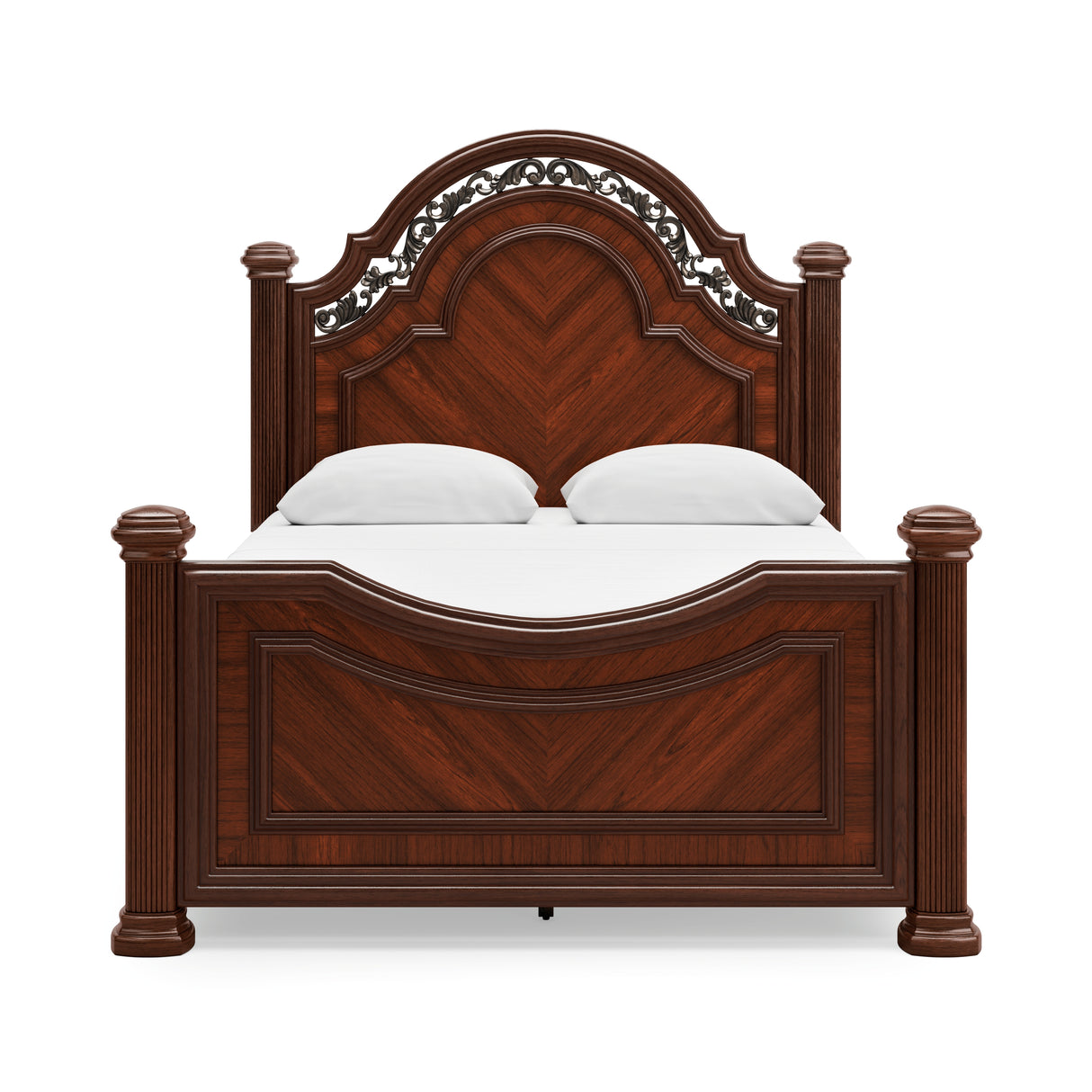 Lavinton Brown Queen Poster Bed, Dresser, Mirror, Chest and Nightstand from Ashley Furniture - Luna Furniture