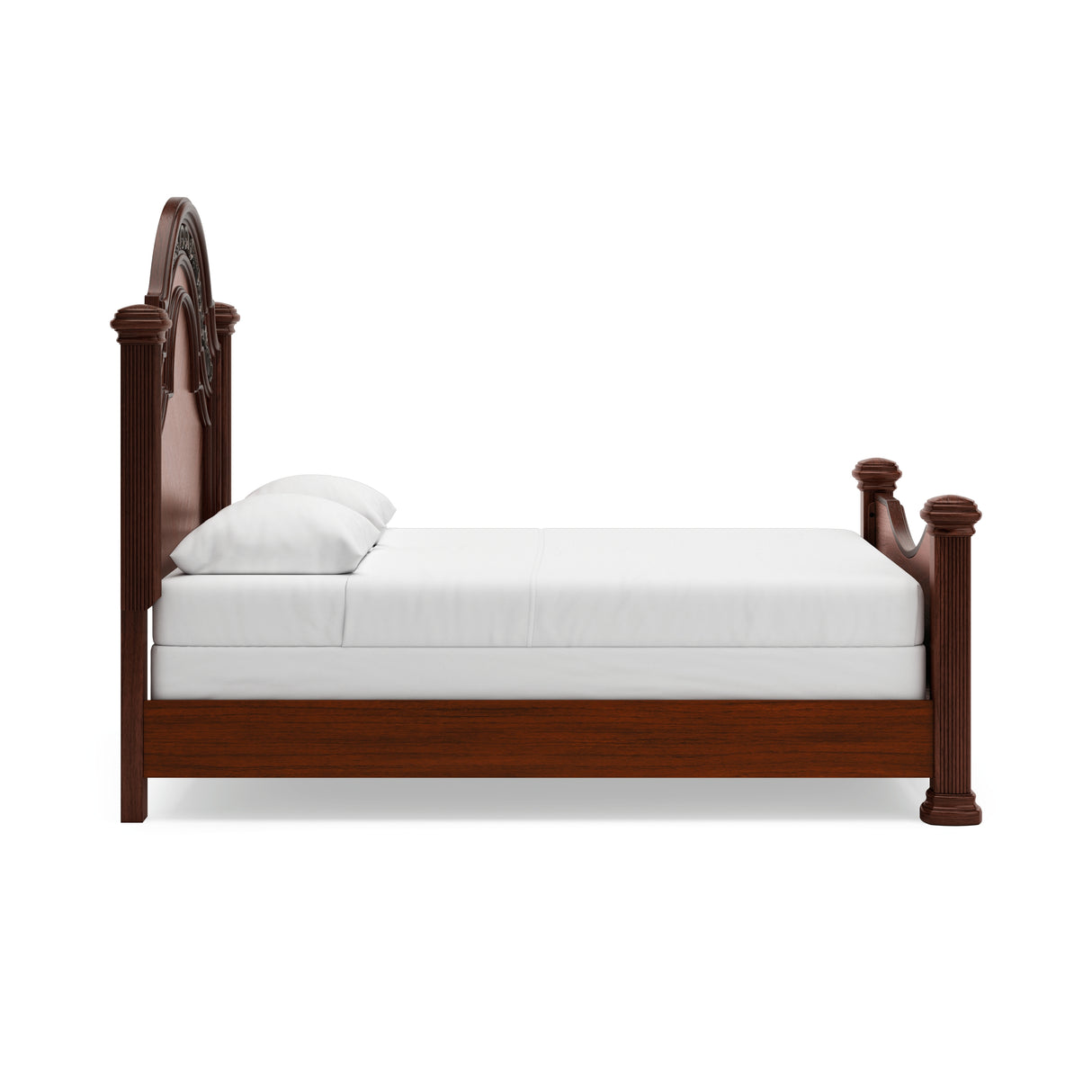 Lavinton Brown Queen Poster Bed, Dresser, Mirror, Chest and Nightstand from Ashley Furniture - Luna Furniture