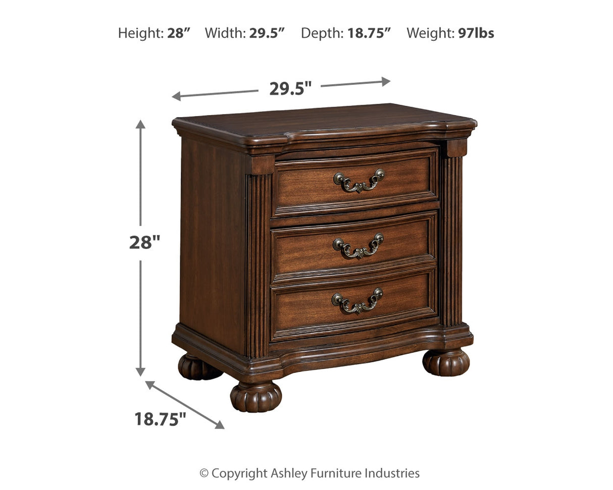 Lavinton King Poster Bed, Dresser, Mirror and 2 Nightstands from Ashley Furniture - Luna Furniture