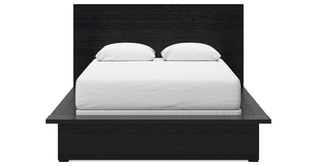 Londer Black Queen Panel Bed from Ashley - Luna Furniture