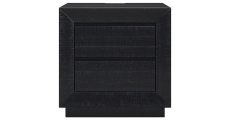 Londer King Panel Bed with Dresser and Nightstand in Black from Ashley - Luna Furniture