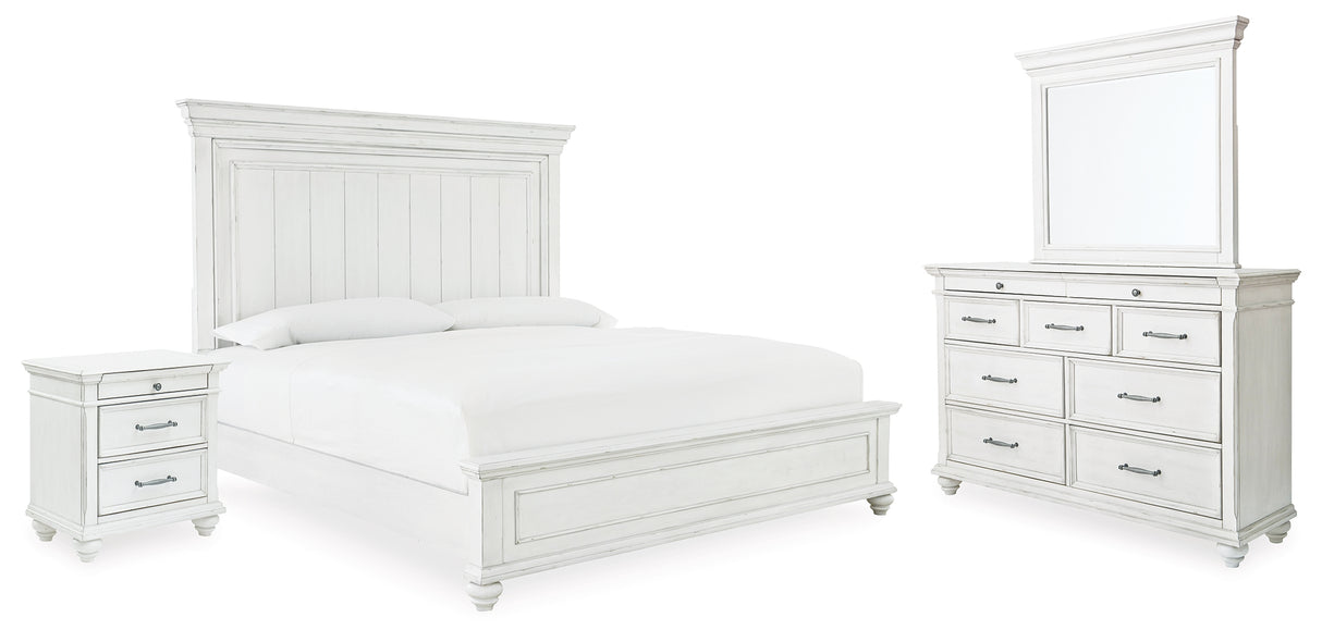 Kanwyn Whitewash Panel Bedroom Set from Ashley - Luna Furniture