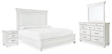 Kanwyn Whitewash Panel Bedroom Set from Ashley - Luna Furniture