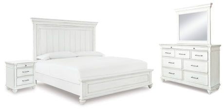 Kanwyn Whitewash Panel Bedroom Set from Ashley - Luna Furniture