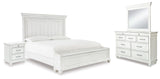 Kanwyn Whitewash Storage Panel Bedroom Set from Ashley - Luna Furniture