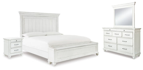 Kanwyn Whitewash Storage Panel Bedroom Set from Ashley - Luna Furniture