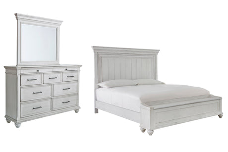 Kanwyn Whitewash Storage Panel Bedroom Set from Ashley - Luna Furniture