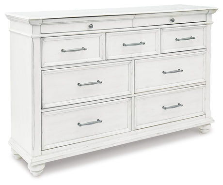 Kanwyn Whitewash Dresser from Ashley Furniture - Luna Furniture