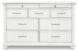 Kanwyn Whitewash Dresser from Ashley Furniture - Luna Furniture