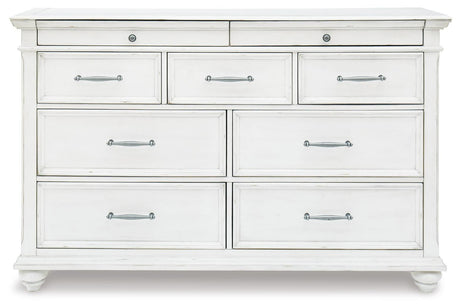 Kanwyn Whitewash Dresser from Ashley Furniture - Luna Furniture